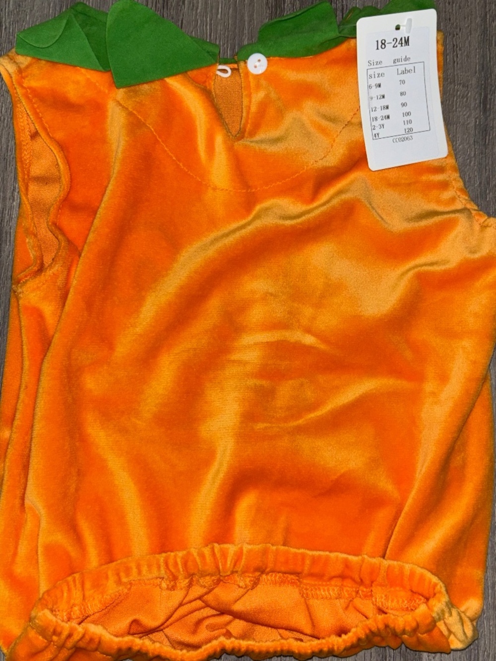 Baby Pumpkin Costume Set - Picture 4 of 7